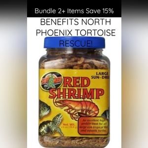 New! Zoo Meds Large Sun-Dried Red Shrimp. 2.5oz